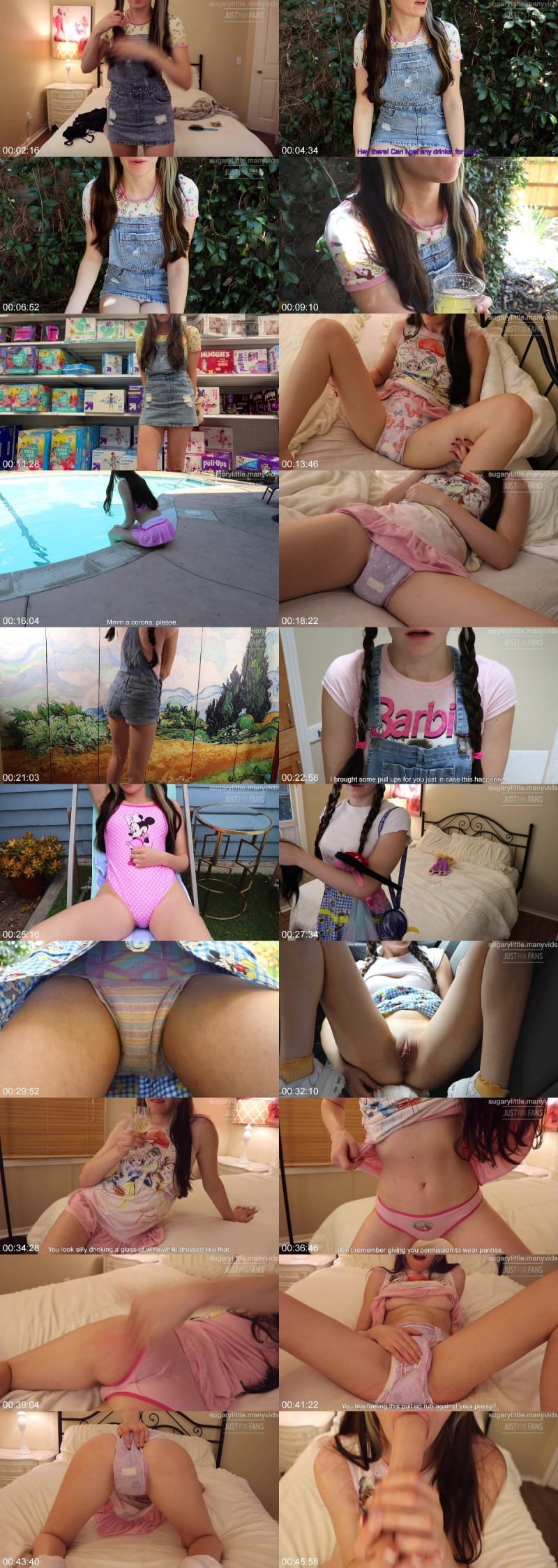 [ManyVids/SugaryLittle] Diapered Summer Vacation [1080p]